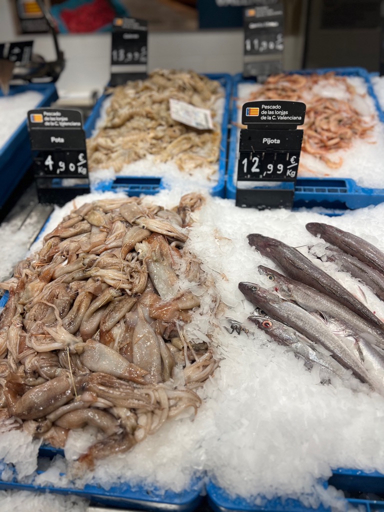Lokaler Fischmarkt